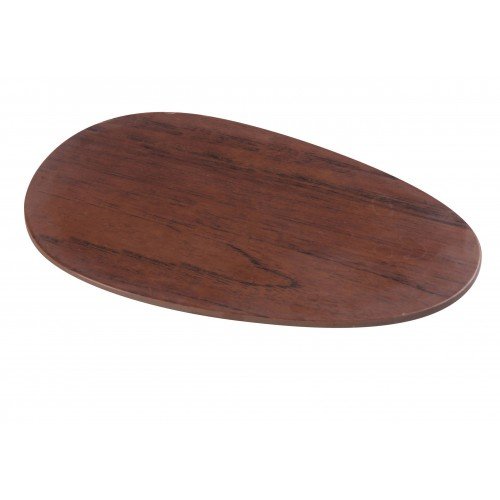 Yanco WL-210 Woodland Plate, Oval, Wood Grain, Rolled Edge, Melamine, 24 each, 10-1/4(w) x 6-1/2(d) x 3/4(h) inch