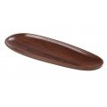 Yanco WL-214 Woodland Plate, Oval, Wood Grain, Rolled Edge, Melamine, 12 each, 14(w) x 5(d) x 1-1/8(h) inch