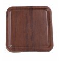 Yanco WL-307 Woodland Plate, Square, Wood Grain, Melamine, 7-1/2(w) x 7-1/2(d) x 1-1/8(h) inch, 36 each
