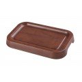 Yanco WL-408 Woodland Serving Plate, Rectangular, Wood Grain, Melamine, 7-3/4(w) x 5(d) x 7/8(h) inch, 24 each