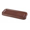 Yanco WL-414 Woodland Serving Plate, Rectangular, Wood Grain, Melamine, 13-3/4(w) x 5(d) x 1(h) inch, 12 each